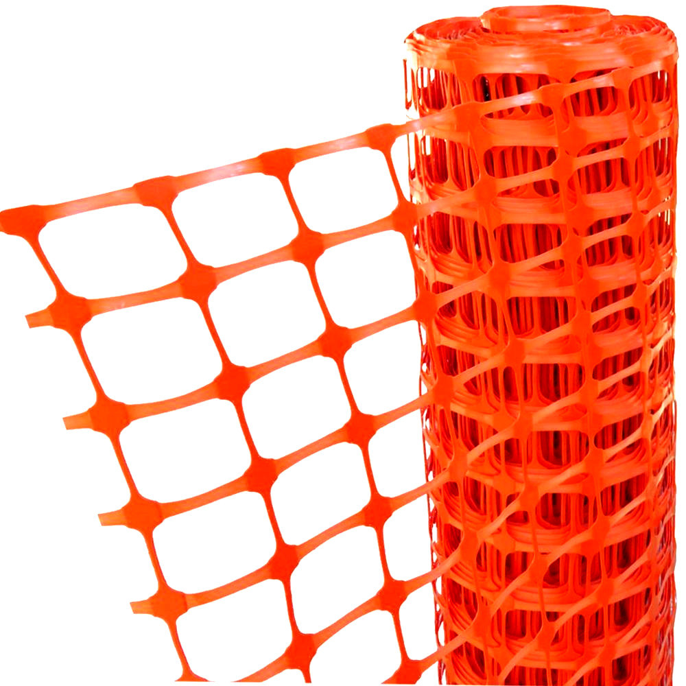Orange safety mesh